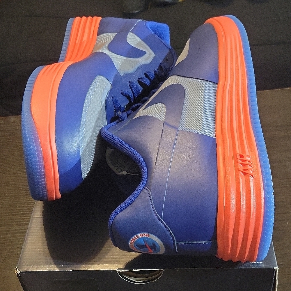 Nike Lunar Force 1 Fuse Leather "Deep Royal Blue" (2013) Mens 13 NEW W/OG BOX - Picture 8 of 11